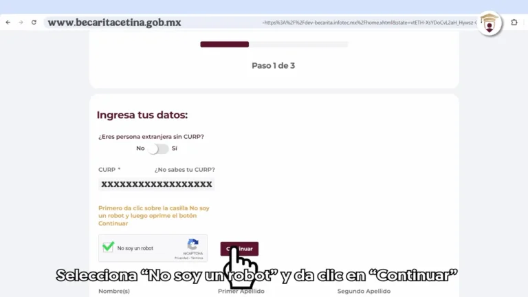 Beca Rita Cetina Registrate como tutor