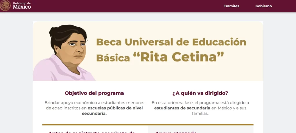 www.becaritacetina.gob.mx registro