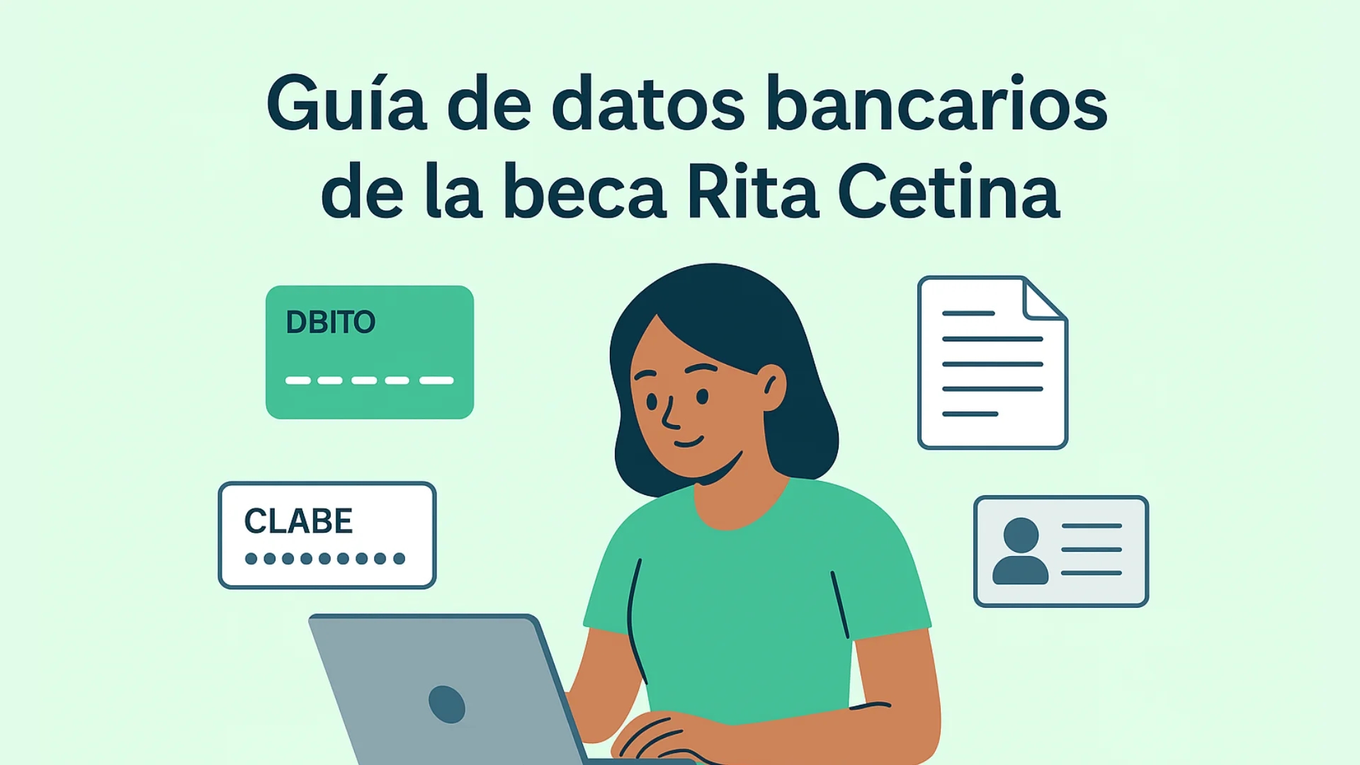 Detalles bancarios de la beca Rita Cetina